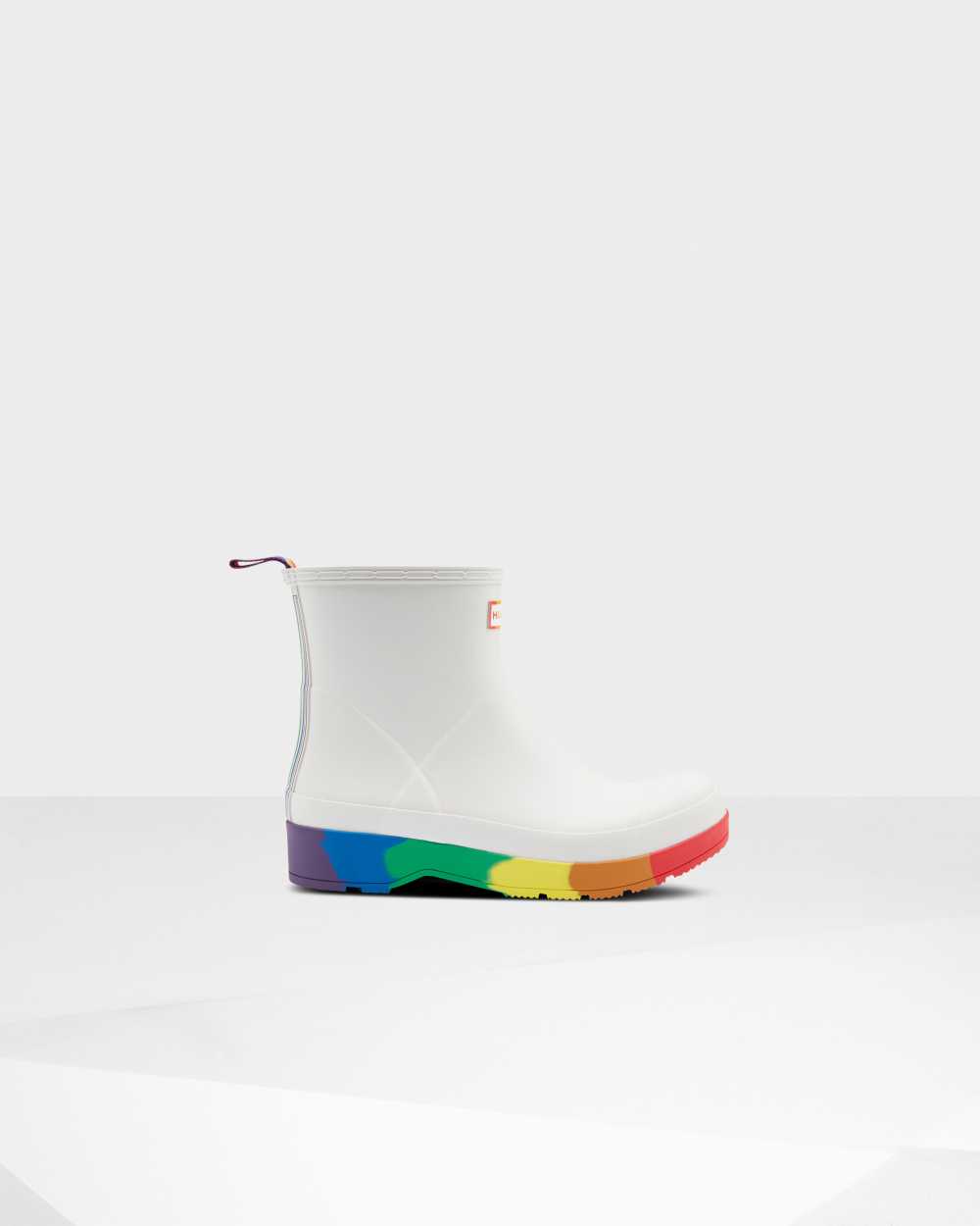 Hunter Original Pride Play Heeled Men's Rain Boots NZ-01936R White